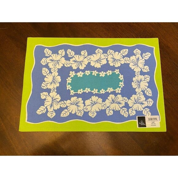 Lot Of 8 Placemats & 8 Napkin Set Home Wear "Luau" Placemats & Napkins Floral - Picture 2 of 16